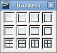 Calc borders