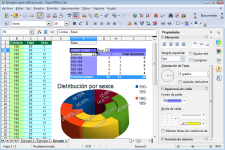 Pantallazo de Apache OpenOffice Calc