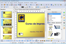 Pantallazo de Apache OpenOffice Impress